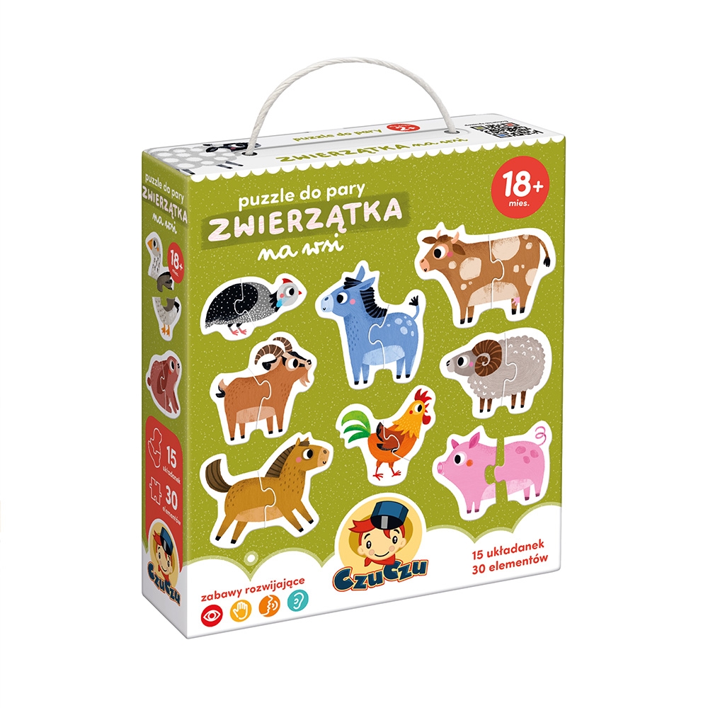 CZUCZU PUZZLE DO PARY ZWIERZATKA NA WSI