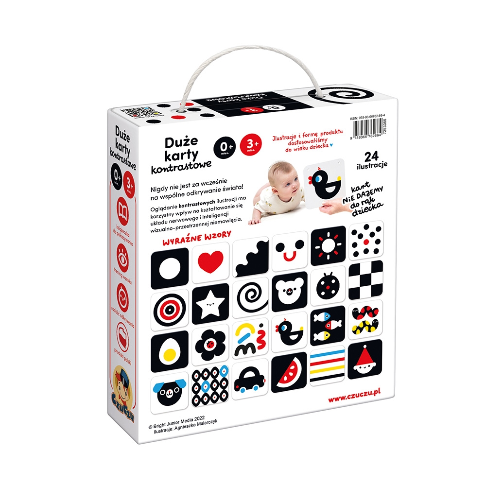 CZUCZU DUZE KARTY KONTRASTOWE 0 M-CY+