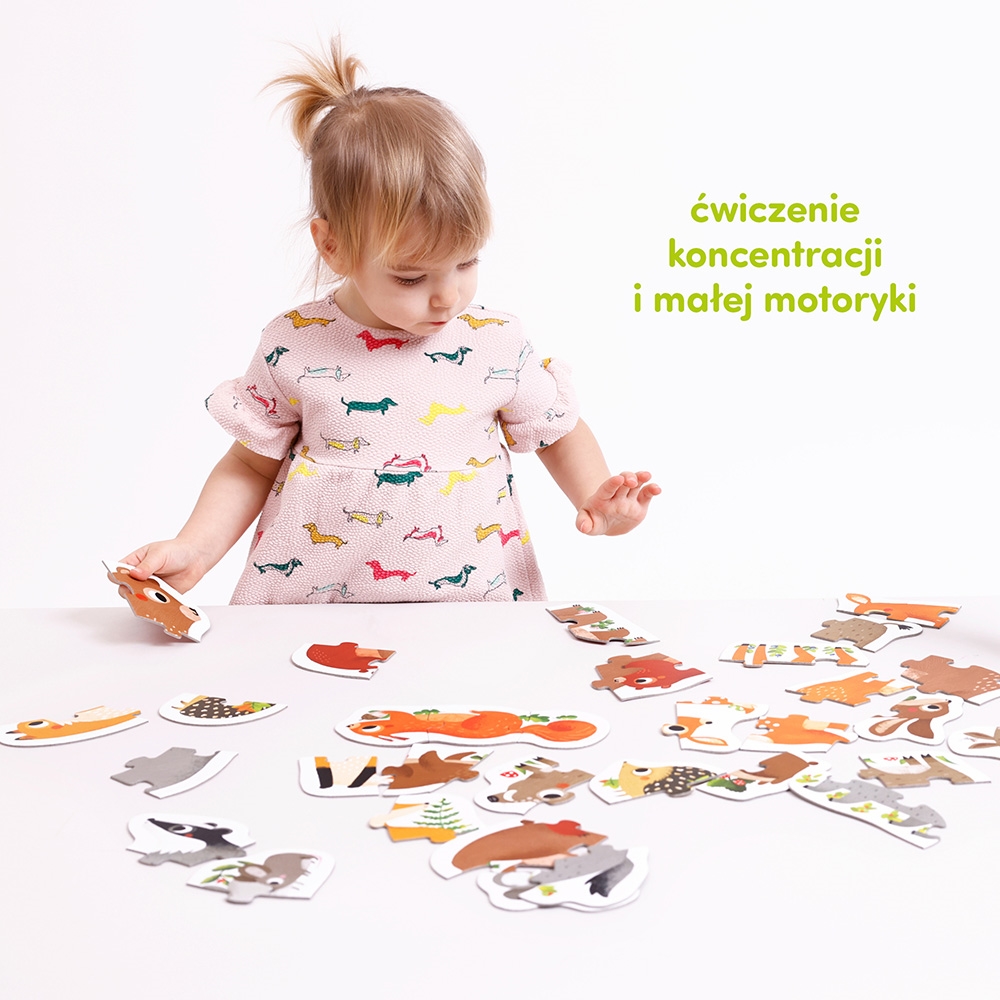 CZUCZU PUZZLE PROGREYSWNE ZWIERZATKA W LESIE