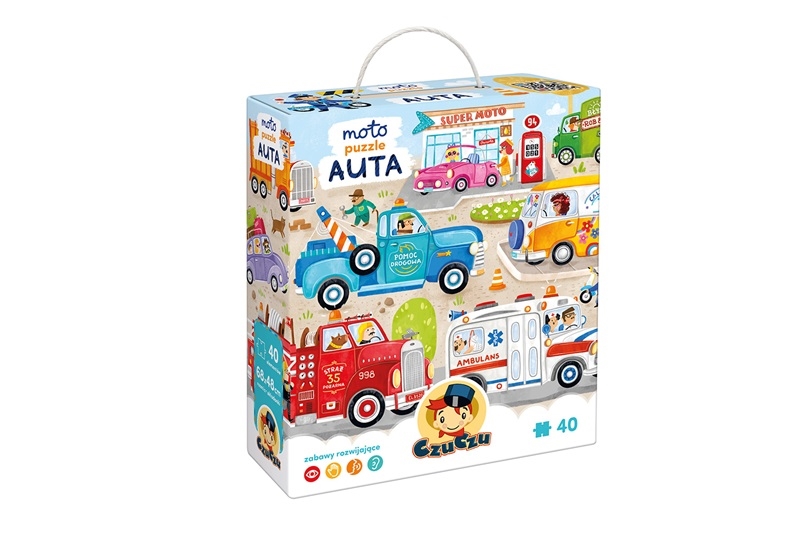 CZUCZU MOTO PUZZLE AUTA 40 EL.