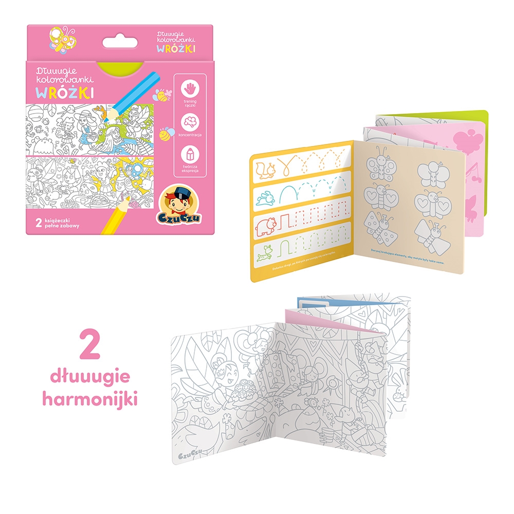 CZUCZU DŁUUUGIE KOLOROWANKI WRÓŻKI