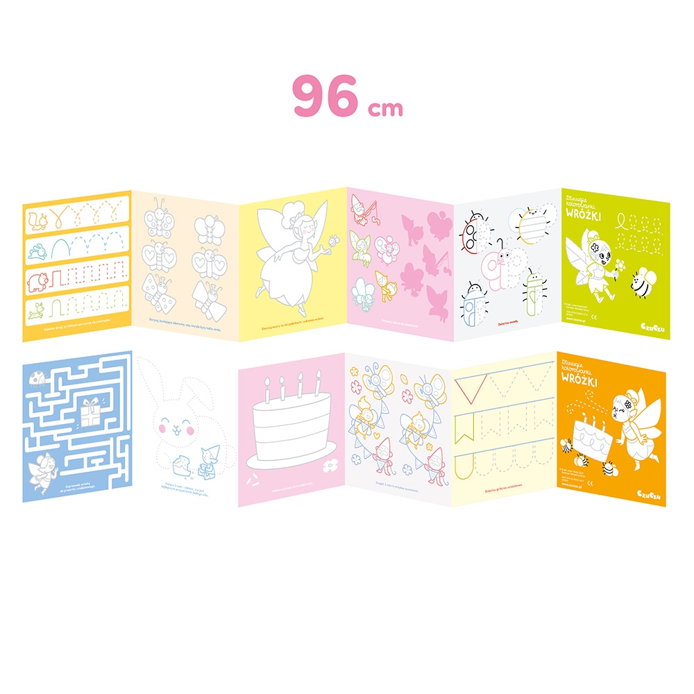 CZUCZU DŁUUUGIE KOLOROWANKI WRÓŻKI