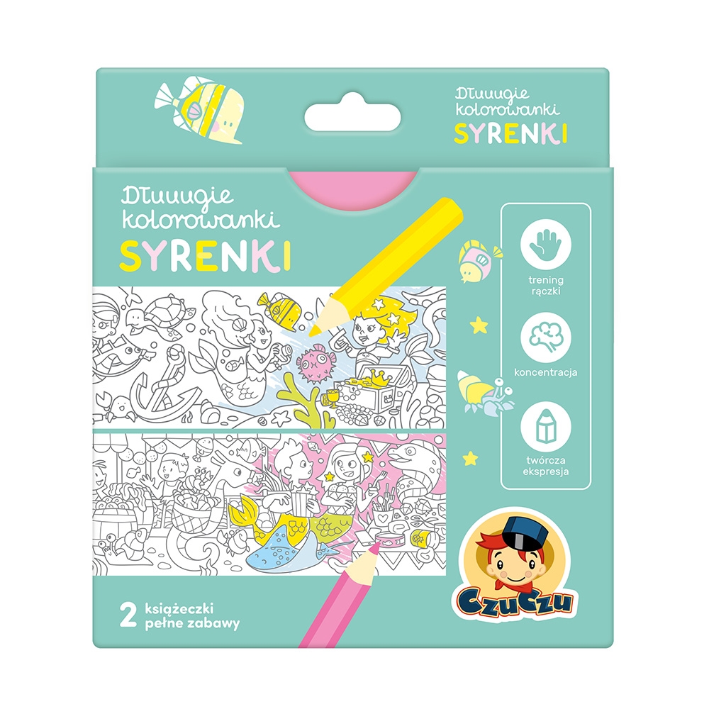 CZUCZU DŁUUUGIE KOLOROWANKI SYRENKI