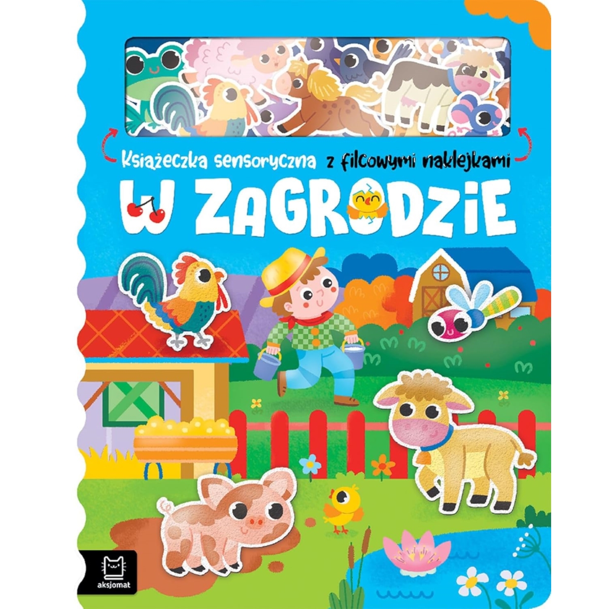 W zagrodzie Książeczka z filcow.naklejkami 38160