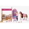 Barbie lalka + konik + stajnia HXJ44 /2