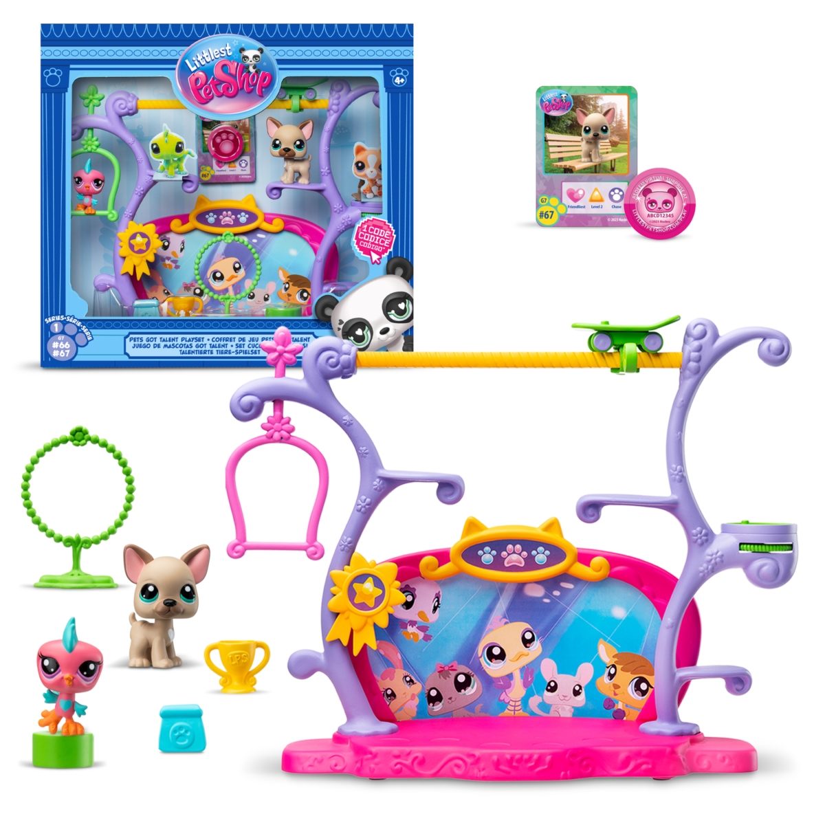 LITTLEST PET SHOP ZWIERZAKI MAJĄ TALENT + 2 FIGURK