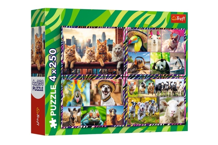 TREFL PUZZLE ZWIERZAKI 4X250