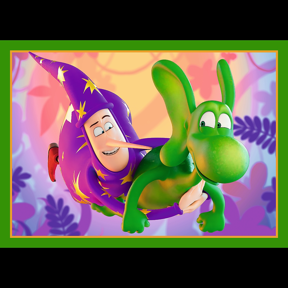 PUZZLE 4w1 Świat Smoka Diplodoka/ Human Film 34663