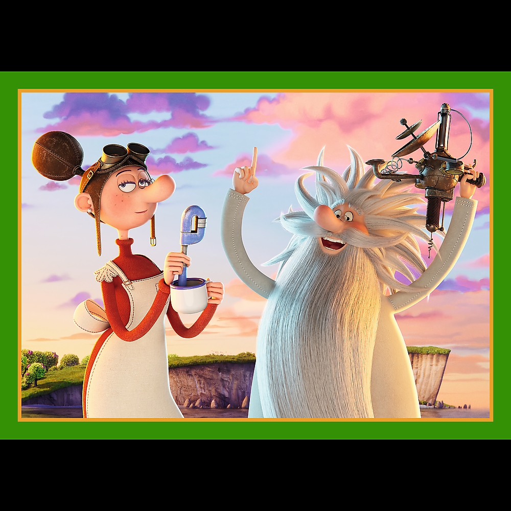 PUZZLE 4w1 Świat Smoka Diplodoka/ Human Film 34663