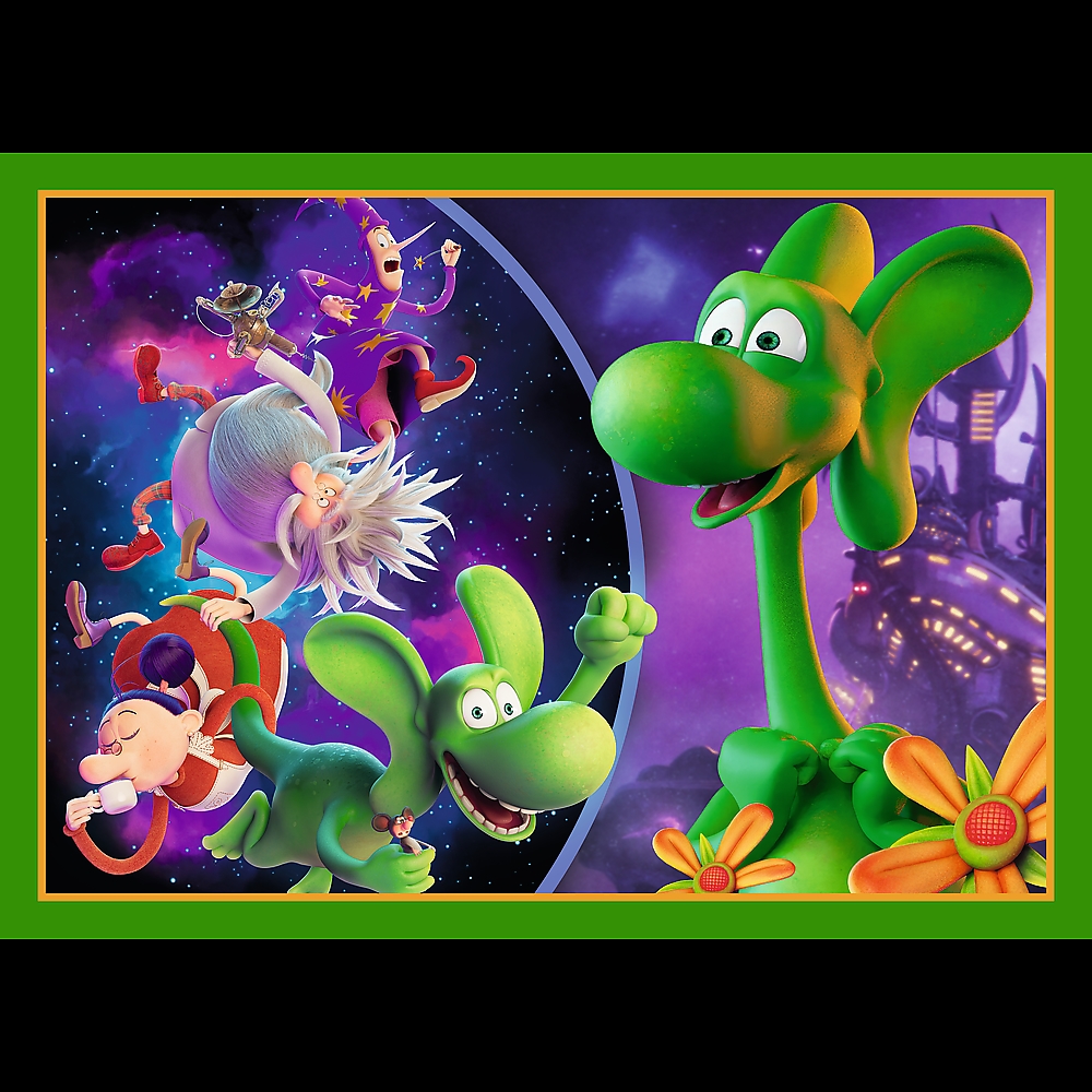 PUZZLE 4w1 Świat Smoka Diplodoka/ Human Film 34663