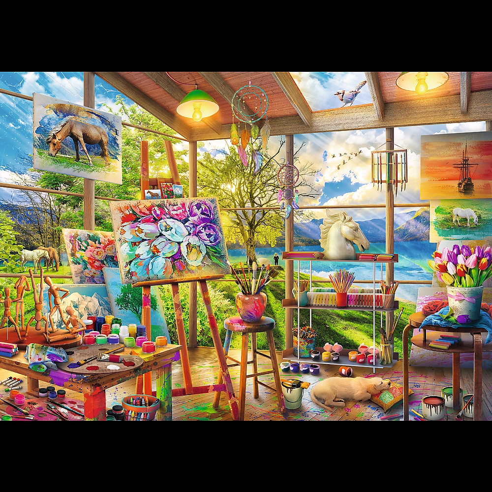 PUZZLE 2x500 Sztuka malowania 37530