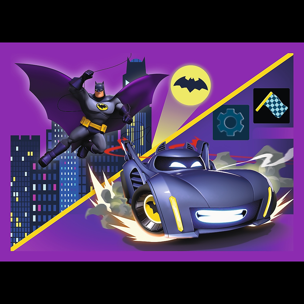 PUZZLE 4w1 Poznaj Batwheels /Warner 34658