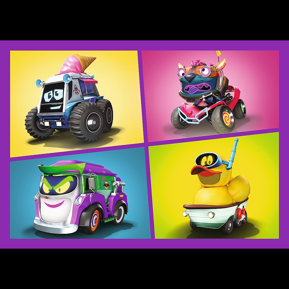 PUZZLE 4w1 Poznaj Batwheels /Warner 34658