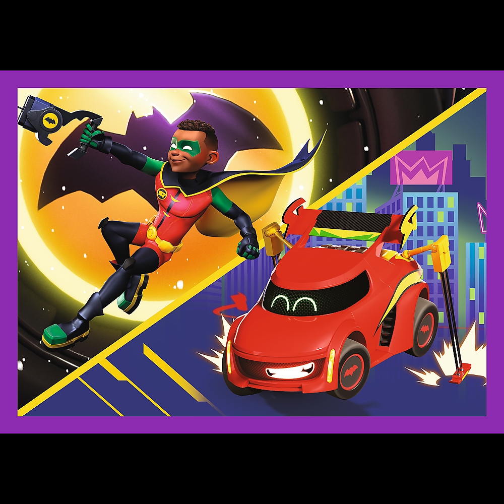 PUZZLE 4w1 Poznaj Batwheels /Warner 34658