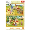 PUZZLE 2x24 Dzień w ogrodzie/Winnie the Pooh 34436