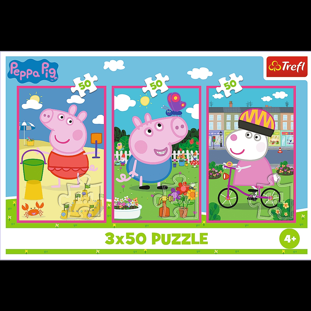 Puzzle - 3x50 - Siła przyjaźni / Peppa PigMix 70%