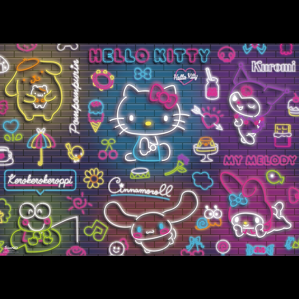 PUZZLE 500 Neon HelloKitty 37523