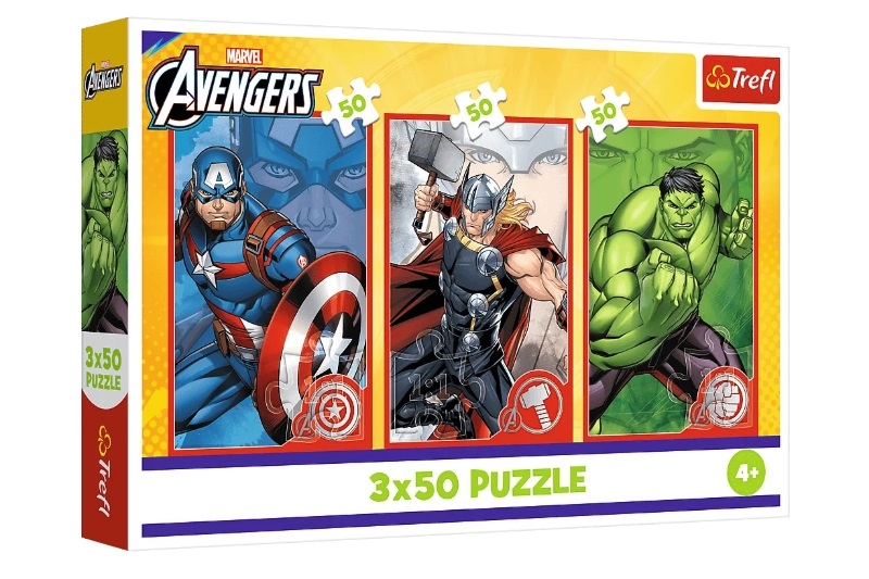 PUZZLE 3x50 Twój bohater/Marvel TheAvengers 34891