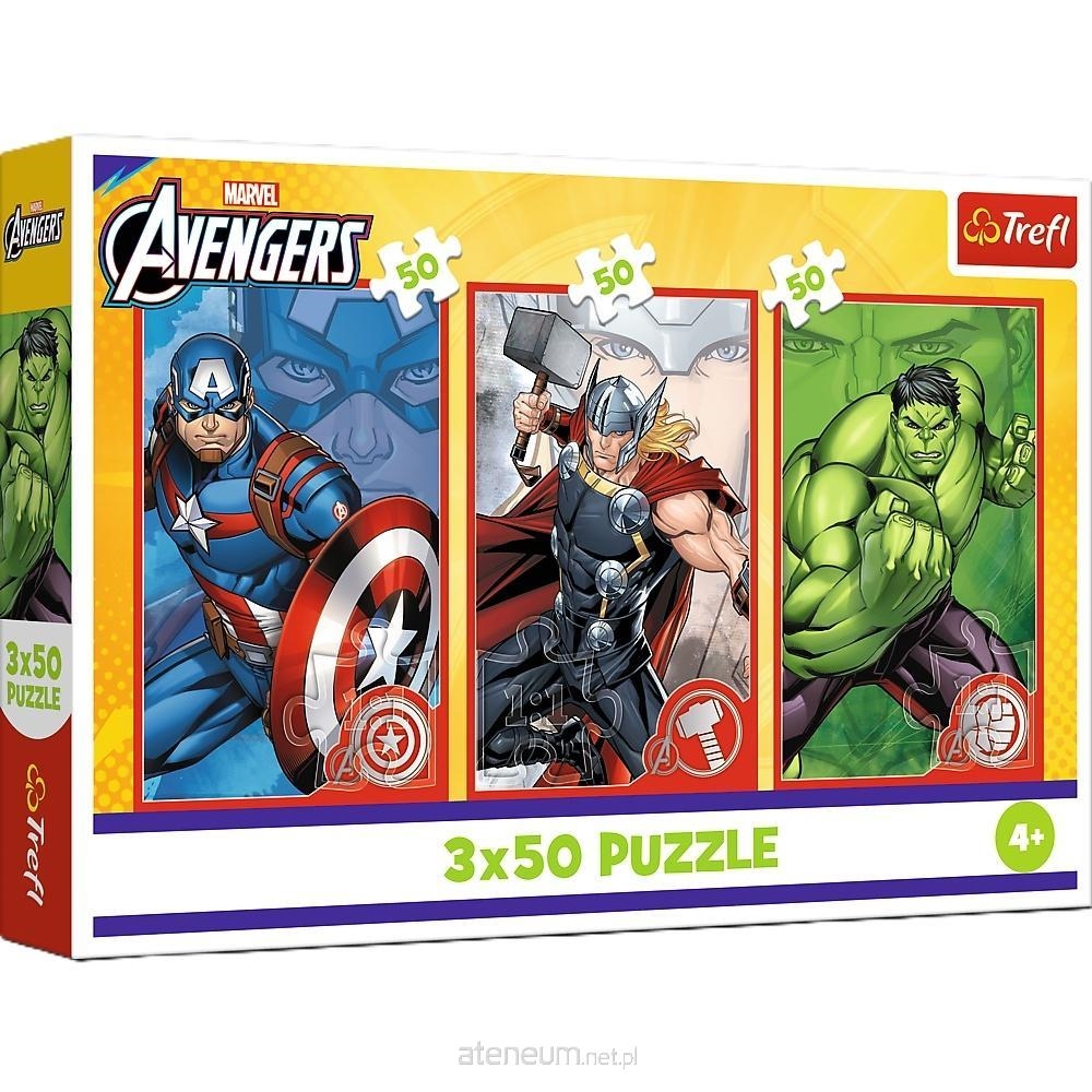 PUZZLE 3x50 Twój bohater/Marvel TheAvengers 34891