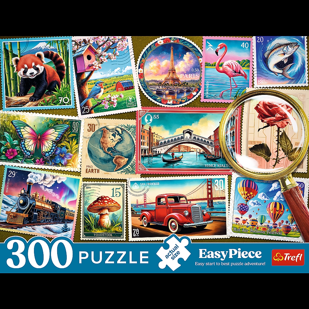 PUZZLE 300 Senior EasyPiece Znaczki pocztowe 23100