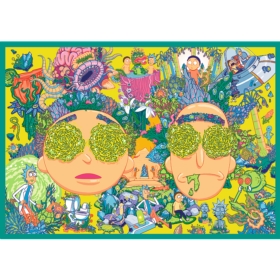PUZZLE 4x250 Zakręcony świat Ricka_Morty_ego 13338