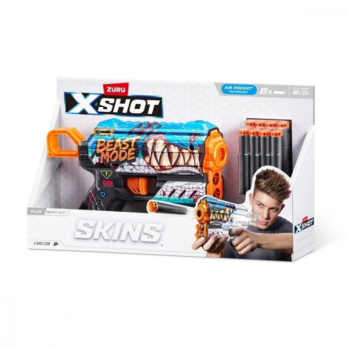 ZURU X-SHOT SkinsFlux wyrzutnia 36516L