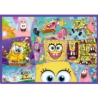 PUZZLE 4x250 Szalony świat Sponge Boba 13342