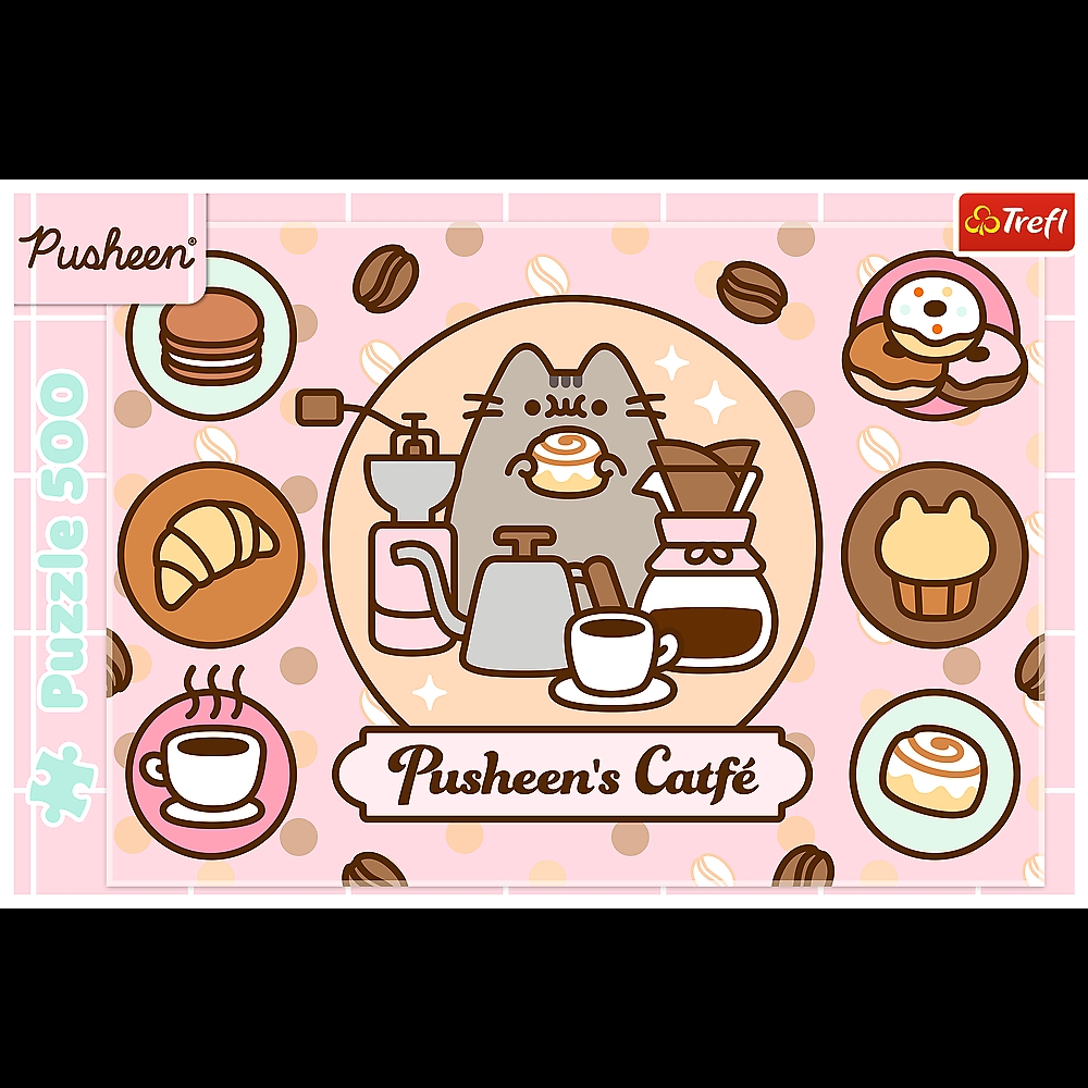 PUZZLE 500 Pusheen w kawiarni 37528