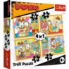 PUZZLE 4w1 Garfield kocha lazanię /Garfield 34673