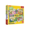 Trefl Puzzle 4w1 Podwodne życie SpongeBoba 34674