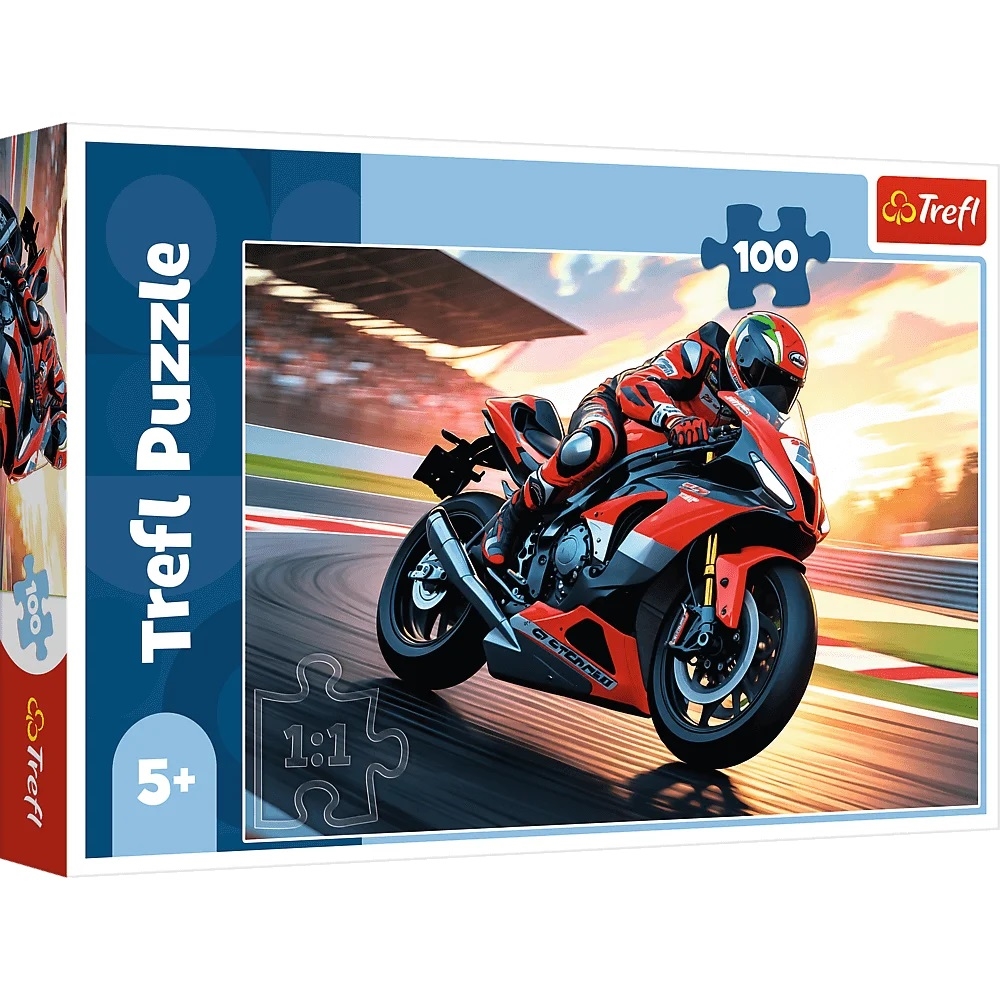 Puzzle 100 Szybki motocykl TREFL