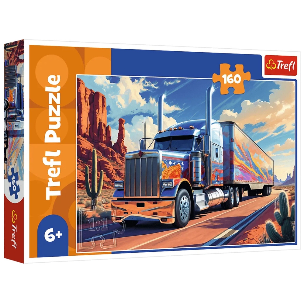 Puzzle 160 Ciężarówka w trasie TREFL