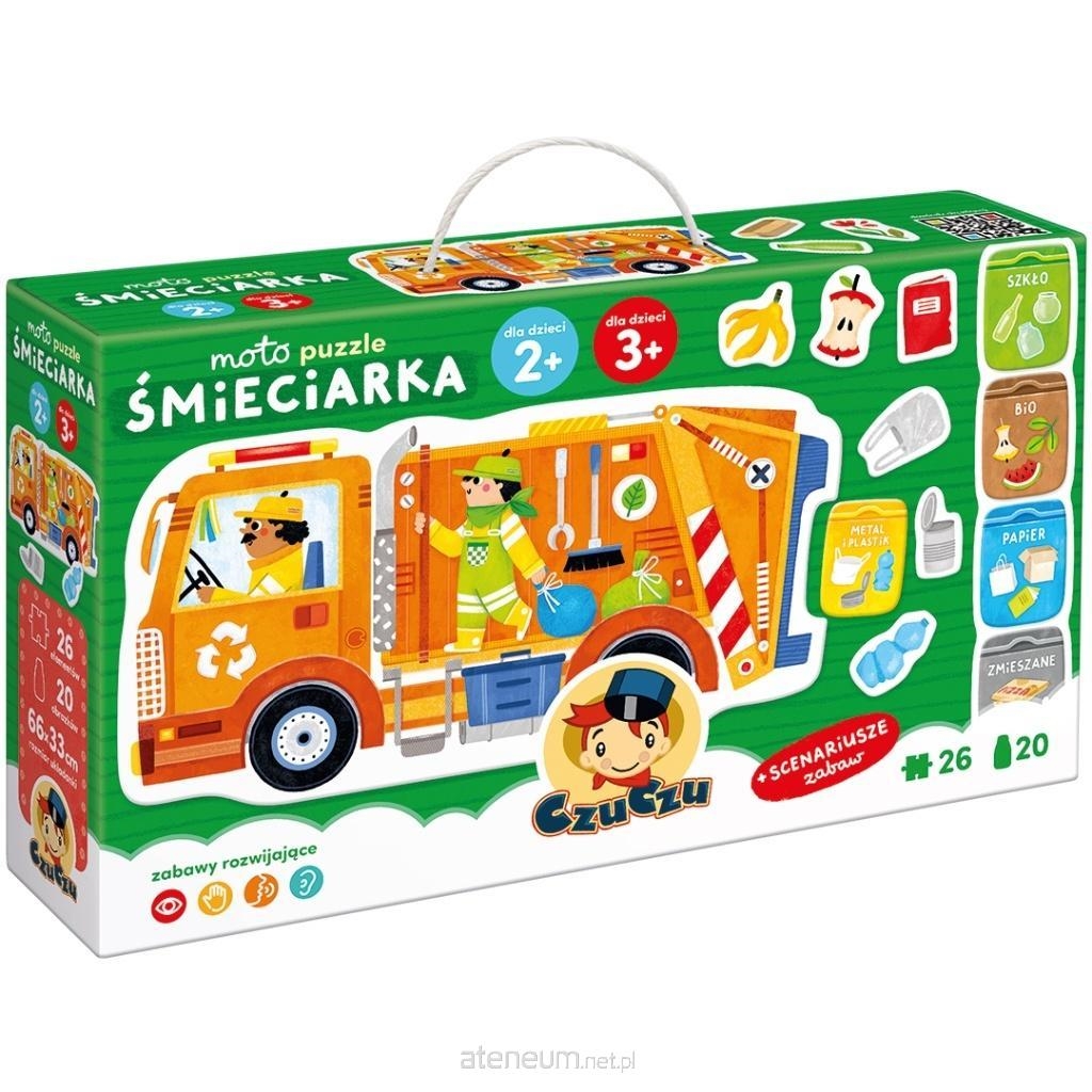 CzuCzu moto puzzle Śmieciarka 94010