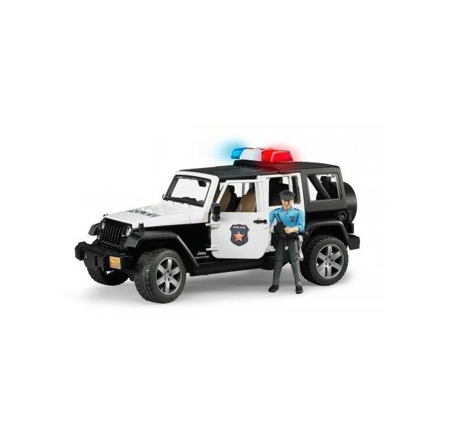 BRUDER Jeep Wrangler Unlimited Rubicon + policjant