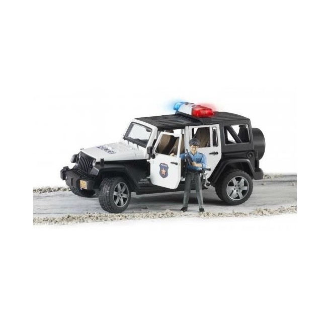 BRUDER Jeep Wrangler Unlimited Rubicon + policjant