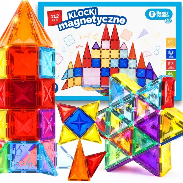 Klocki magnetyczne 112el SmilyPlay SP85301 53013