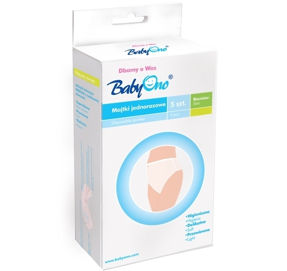 BABYONO MAJTKI POPORODOWE JEDNORAZOWE 500/L