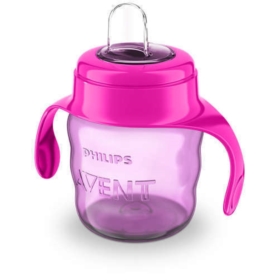 AVENT KUBEK Z USTNIKIEM 6M+, 200ML. RÓŻOWY 551/03
