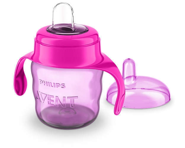 AVENT KUBEK Z USTNIKIEM 6M+, 200ML. RÓŻOWY 551/03
