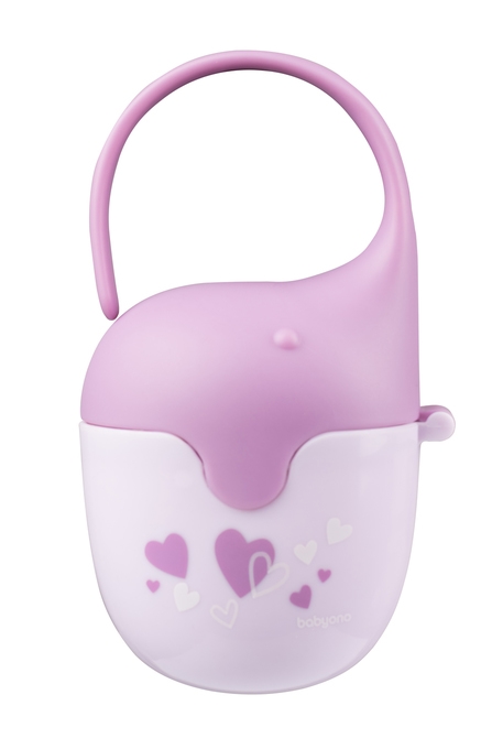 BABYONO POJEMNIK NA SMOCZEK SŁONIK FIOLETOWY529/03