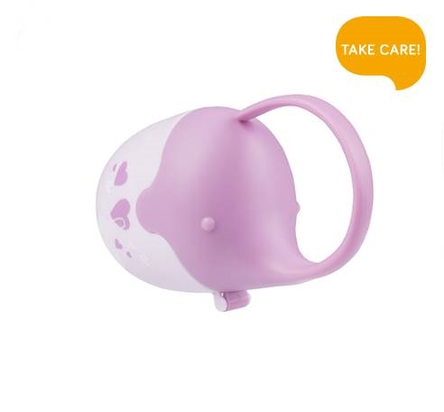 BABYONO POJEMNIK NA SMOCZEK SŁONIK FIOLETOWY529/03