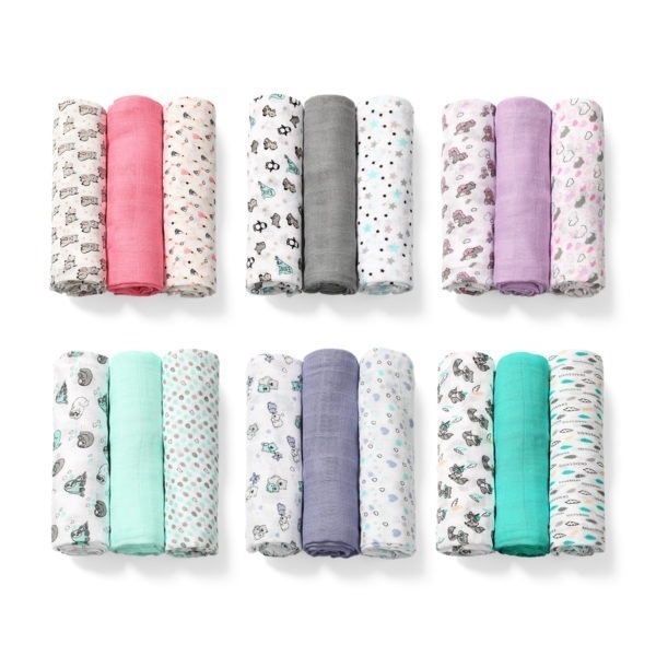 BABYONO PIELUSZKI BAMBUSOWE 3-PAK 397/04