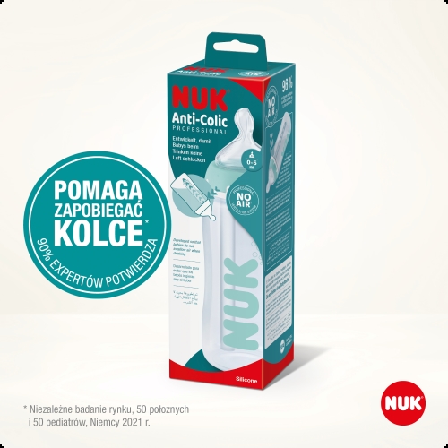 NUK BUTELKA 300ML WSKAŹNIK TEMPERATURY 0-6