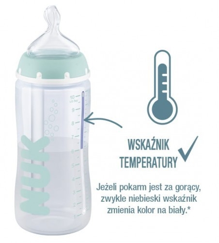 NUK BUTELKA 300ML WSKAŹNIK TEMPERATURY 0-6