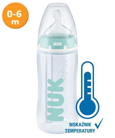 NUK BUTELKA 300ML WSKAŹNIK TEMPERATURY 0-6