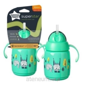 TOMMEE TIPPEE SUPERSTAR KUBEK Z RURKĄ ZIELONY