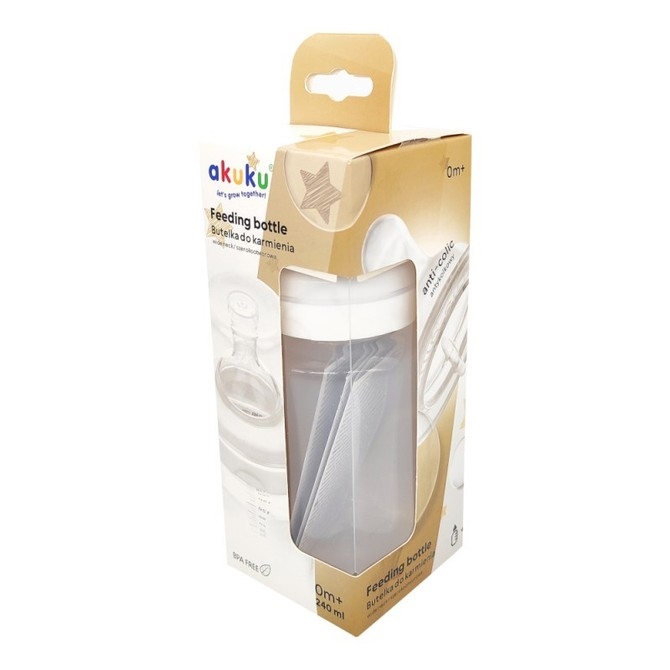 AKUKU - BUTELKA DO KARMIENIA 240ml - 0M+ - A0107