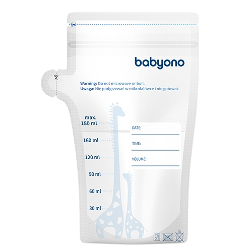 BABYONO WORECZKI 180ML DO PRZECH. POKARMU 30SZT