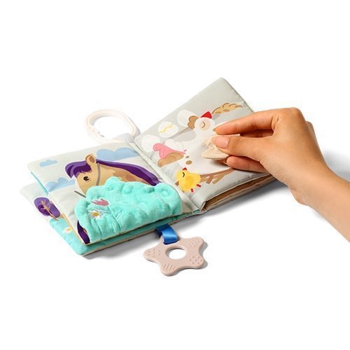 BABYONO KSIĄŻECZKA SENSORYCZNA FARM