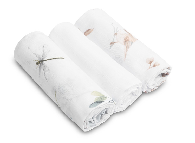 SENSILLO PIELUCHA MUŚLINOWA BIAŁA 3 SZT